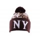 Bonnet Ny Marron et Leopard BONNETS Nyls Création