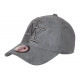Casquette NY Daim Grise Tendance Visiere Baseball Utchy CASQUETTES Hip Hop Honour