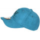 Casquette NY Daim Bleu Turquoise Tendance Visiere Baseball Utchy CASQUETTES Hip Hop Honour