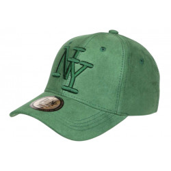 Casquette NY Daim Verte Look Tendance Visiere Baseball Utchy CASQUETTES Hip Hop Honour