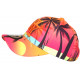 Casquette Enfant Orange Rouge Palmiers NY Baseball Copaka 7 a 12 ans Casquette Enfant Hip Hop Honour