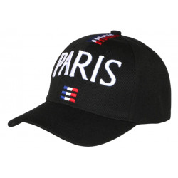 Casquette Paris Noire Sport Chic Drapeau France Tricolore CASQUETTES PAYS