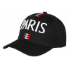 Casquette Paris Noire Sport Chic Drapeau France Tricolore