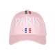 Casquette Paris Rose Tendance Drapeau France Tricolore CASQUETTES PAYS