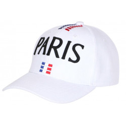 Casquette Paris Blanche Tendance Drapeau France Tricolore CASQUETTES PAYS