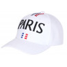 Casquette Paris Blanche Tendance Drapeau France Tricolore