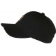 Casquette Paris Noire Patch Cuir Marron Classe CASQUETTES PAYS