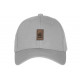 Casquette Paris Grise Patch Cuir Marron Classe CASQUETTES PAYS