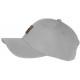 Casquette Paris Grise Patch Cuir Marron Classe CASQUETTES PAYS