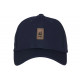 Casquette Paris Marine Patch Cuir Marron Classe CASQUETTES PAYS