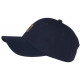 Casquette Paris Marine Patch Cuir Marron Classe CASQUETTES PAYS