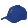 Casquette Paris Bleue Patch Cuir Marron Classe