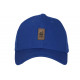Casquette Paris Bleue Patch Cuir Marron Classe CASQUETTES PAYS