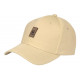 Casquette Paris Beige Patch Cuir Marron Classe CASQUETTES PAYS