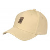 Casquette Paris Beige Patch Cuir Marron Classe