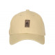 Casquette Paris Beige Patch Cuir Marron Classe CASQUETTES PAYS