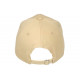 Casquette Paris Beige Patch Cuir Marron Classe CASQUETTES PAYS