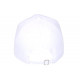 Casquette Paris Blanche Patch Cuir Marron Classe CASQUETTES PAYS