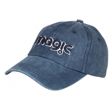 Casquette Bleue Vintage Magic en Coton Tendance Astyxe CASQUETTES Nyls Création