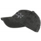Casquette Noire Vintage Magic en Coton Delave Tendance Astyxe CASQUETTES Nyls Création