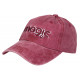 Casquette Rouge Vintage Magic en Coton Delave Tendance Astyxe CASQUETTES Nyls Création