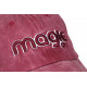 Casquette Rouge Vintage Magic en Coton Delave Tendance Astyxe CASQUETTES Nyls Création