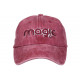 Casquette Rouge Vintage Magic en Coton Delave Tendance Astyxe CASQUETTES Nyls Création
