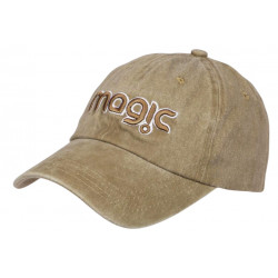 Casquette Marron Vintage Magic en Coton Delave Tendance Astyxe CASQUETTES Nyls Création