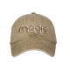 Casquette Marron Vintage Magic en Coton Delave Tendance Astyxe CASQUETTES Nyls Création
