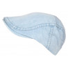 Casquette Bleu Jeans Clair Beret Denim Coton Vintage Eslyk Taille Reglable