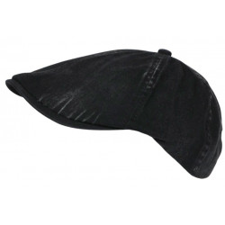 Casquette Gavroche Noire en Coton Beret Denim Vintage Gavlyk Taille Reglable CASQUETTES Nyls Création