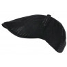 Casquette Gavroche Noire en Coton Beret Denim Vintage Gavlyk Taille Reglable