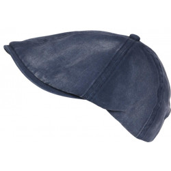 Casquette Gavroche Bleu Marine Coton Beret Denim Rétro Gavlyk Taille Reglable CASQUETTES Nyls Création