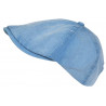 Casquette Gavroche Bleu Ciel Coton Beret Denim Rétro Gavlyk Taille Reglable