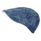 Casquette Gavroche Blue Jeans Marine Coton Beret Denim Rétro Maltyk Taille Reglable CASQUETTES Nyls Création
