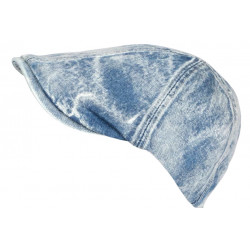 Casquette Gavroche Blue Jeans Ciel Coton Beret Denim Rétro Maltyk Taille Reglable CASQUETTES Nyls Création