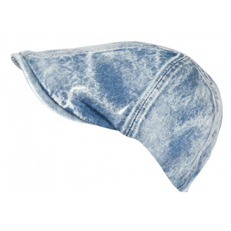 Casquette Gavroche Blue Jeans Ciel Coton Beret Denim Rétro Maltyk Taille Reglable CASQUETTES Nyls Création