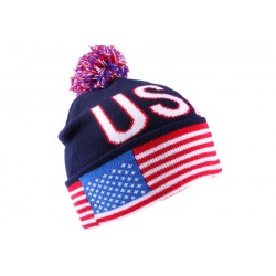 Bonnet Bleu USA avec drapeau ANCIENNES COLLECTIONS divers