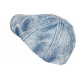 Casquette Gavroche Blue Jeans Ciel Coton Beret Denim Rétro Maltyk Taille Reglable CASQUETTES Nyls Création