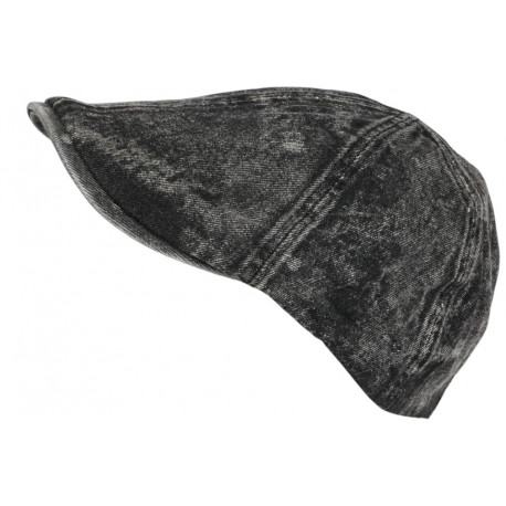 Casquette Gavroche Jeans Noire Ciel Coton Beret Denim Rétro Maltyk Taille Reglable CASQUETTES Nyls Création