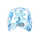 Casquette NY Fleurs Tropicales Bleues et Blanches Fashion Baseball Hawai CASQUETTES Hip Hop Honour