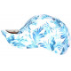 Casquette NY Fleurs Tropicales Bleues et Blanches Fashion Baseball Hawai CASQUETTES Hip Hop Honour