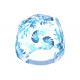Casquette NY Fleurs Tropicales Bleues et Blanches Fashion Baseball Hawai CASQUETTES Hip Hop Honour