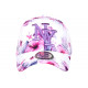 Casquette NY Fleurs Violettes Tropicales Blanche Fashion Baseball Hawai CASQUETTES Hip Hop Honour
