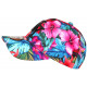 Casquette Enfant Tropicale Fleurs Roses et Bleues NY Hawai 7 a 12 ans Casquette Enfant Hip Hop Honour