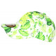 Casquette NY Tropicale Verte Fluo et Blanche Florale Baseball Hawai CASQUETTES Hip Hop Honour