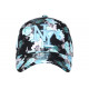 Casquette NY Fleurs Turquoises et Noire Tropicale Baseball Bali CASQUETTES Hip Hop Honour