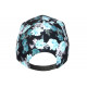 Casquette NY Fleurs Turquoises et Noire Tropicale Baseball Bali CASQUETTES Hip Hop Honour