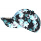 Casquette Enfant Fleurs Turquoises Tropicales Bali 7 a 12 ans Casquette Enfant Hip Hop Honour