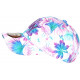 Casquette NY Tropicale Violette et Blanche Fleurs Exotiques Baseball Bali CASQUETTES Hip Hop Honour